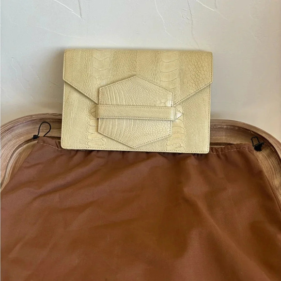 Eileen Kramer Genuine Ostrich Leather Clutch - Picture 7 of 7